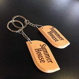 SUMMER HOUSE Key Tag Engraved Keyring Keychain Made to Last