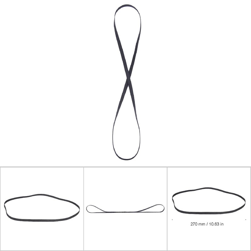 Restokki Record Player Belt, Black Rubber Record Player Belt Replacement