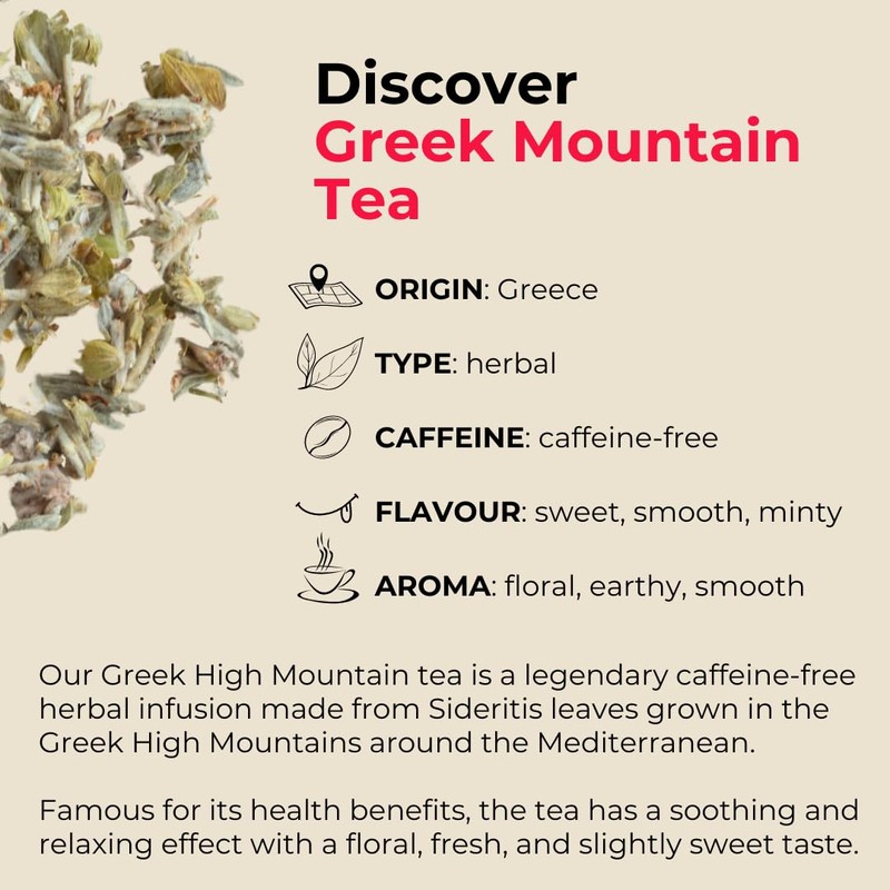 Teapro Greek Mountain Tea 200g | Ironwort Tea Loose Leaf