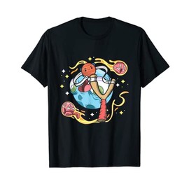 Funny Slingshot Shooting Planets | Rowdy Children T-Shirt