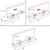 UtySty 20 Pack Furniture Panel Connector Bracket Invisible Slide-on Screw