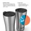 Zoku Vacuum Insulated Stainless Steel Tumbler, 600ml, White