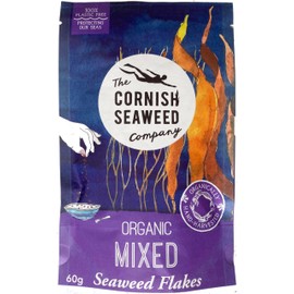 100% Organic Mixed Seaweed Flakes by The Cornish Seaweed Company | 60g Pouch | Kelp and Sea Spaghetti | 100% Organic Cornish Seaweed