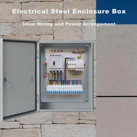 Waterproof Electrical Enclosure 20 x 16 x 8'', Outdoor Electrical Box Weatherproof, Electrical Junction Box with Reinforced Lock