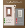 TREEWELL 6-Pack Decorator Outlet Cover Plate, Decorative Switch Plates and