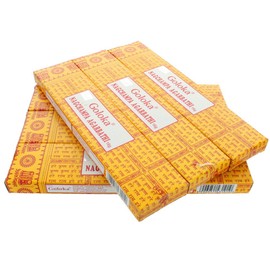 Goloka Nag Champa Agarbathi incense sticks 16 g Yellow Nagchampa pack of 1, 3, 6, 12