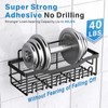 EUDELE Adhesive Shower Caddy, 5 Pack Rustproof Stainless Steel Bath