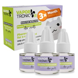 PetLuv Pheromone Diffuser Refill 3 Month Supply 3-Pack, Compatible with All Diffusers, MultiCat, Calming, Pet Behavior & Anxiety Support for Cats, Calm Formula for Scratching, Spraying, Marking