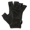 Contraband Black Label 5050 Mens Basic Leather Fingerless Weight Lifting