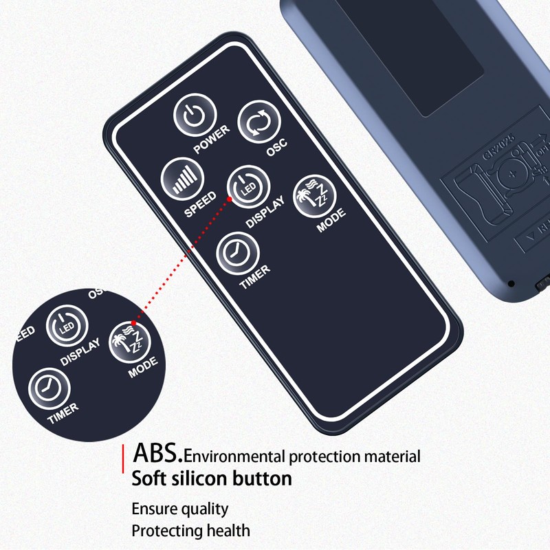 TCNOUMT Fan Replacement Remote Control Compatible with Brandson Oscillation Tower