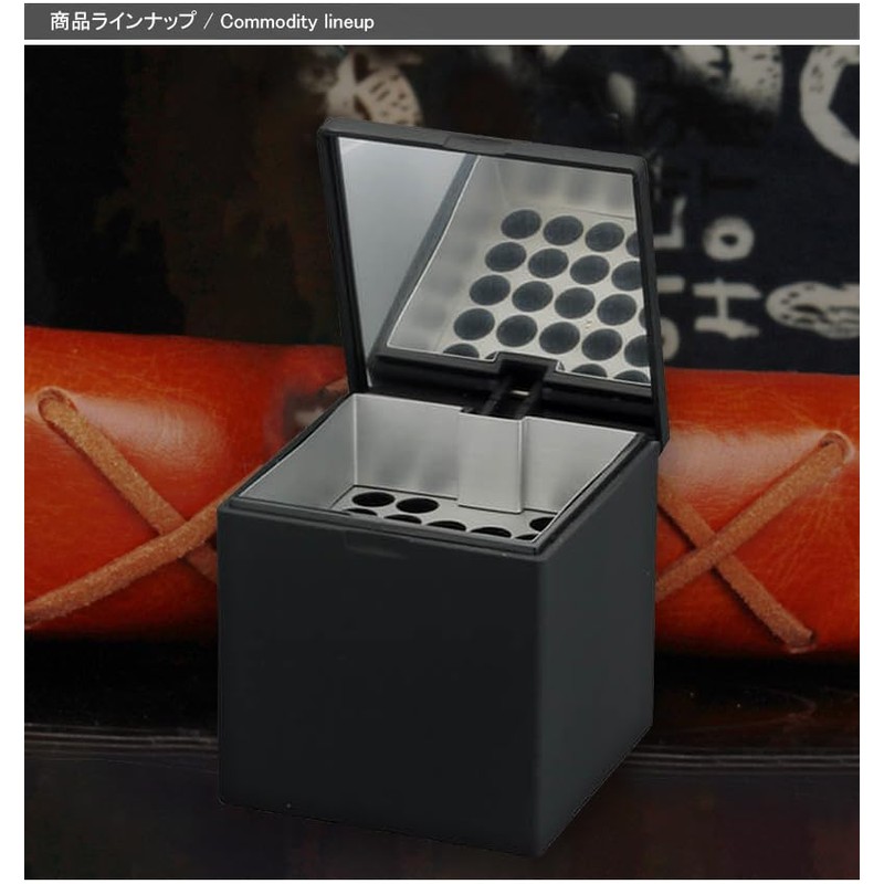 WINDMILL 601-5001 601-5001 Windmill Tabletop Ashtray, Honeycomb Cube, Black with