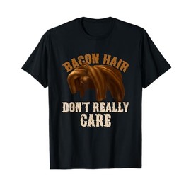 Bacon Hair Don't Really Care For Boy Video Gamers T-Shirt