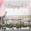 Pre-Strung Engaged Banner - NO DIY - Gold Glitter Wedding