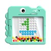 Magnetic Doodle Board Dinosaur Shape Dust Free Dot Art Preschool