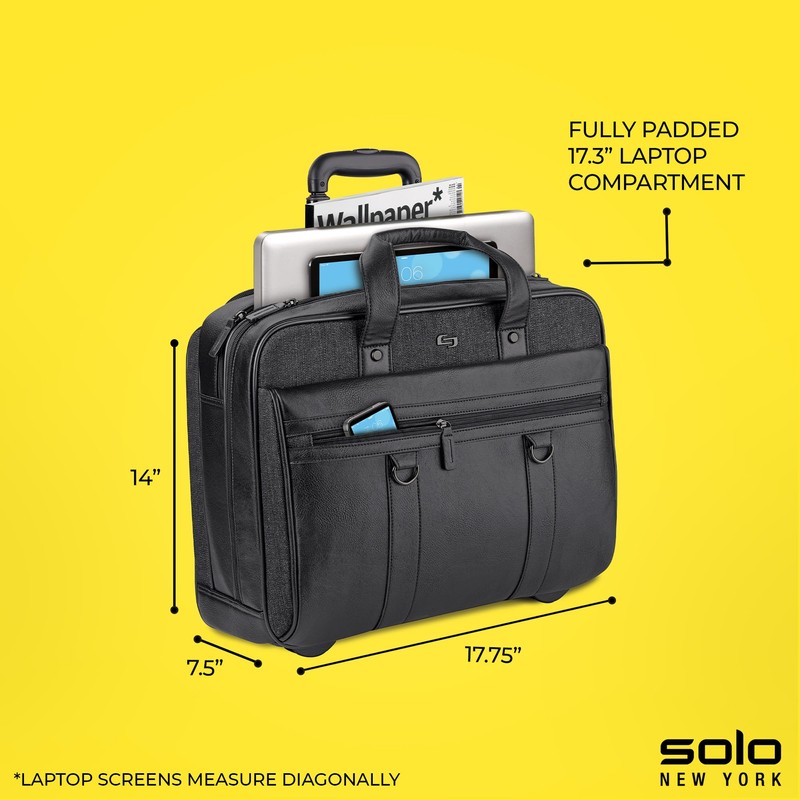 Solo New York Rolling Case with Wheels - Roller Laptop