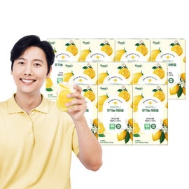 Haruhana Organic Lemon Juice Lemon Water Sticks 8+2 Boxes (140 Packets) / NFC Cold-Pressed Lemon Sticks Lemon Water / 하루하나 유기농 레몬즙 레몬수 스틱 8+2박스(140포)  NFC착즙 레몬스틱 레몬수