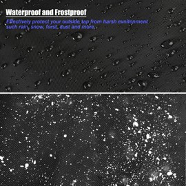 Outside Tap Covers for Winter, Large Outdoor Tap Cover Insulated Protector, Thickened Waterproof Tap Insulation Cover Thermal Tap Jacket Protects Your Tap from Freezing Bursting - Black