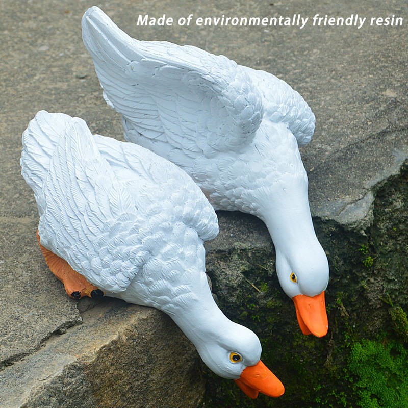 Resin Duck Bonsai Decorations Drinking Duck Landscape Resin Crafts Micro