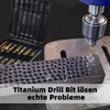 99 Piece Titanium Drill Bit Set: Drill Bit Set with
