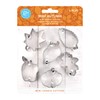 R&M International Mini Autumn Leaf Cookie Cutters, Acorn, Pumpkin, Oak,