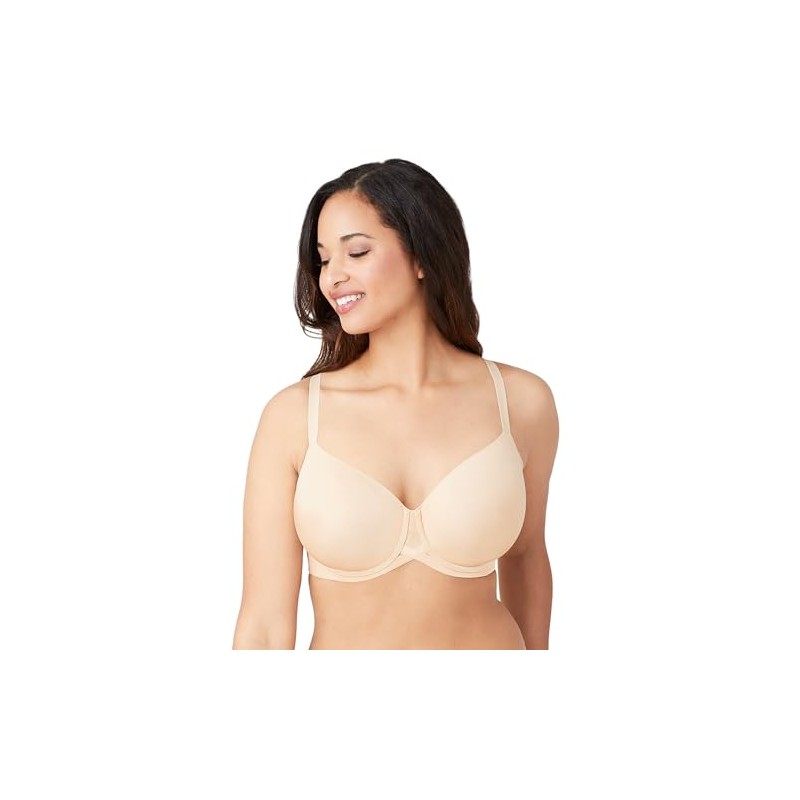 Wacoal Women's Ultimate Side Smoother Underwire T-Shirt Bra, Sand, 40C