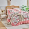 Flower Comforter Set Twin Size 68 * 86in - White