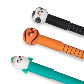 Mr. Wonderful - Set mit 3 löschbaren Bo-Bo Stiften - Basketball, Fußball und Rakete