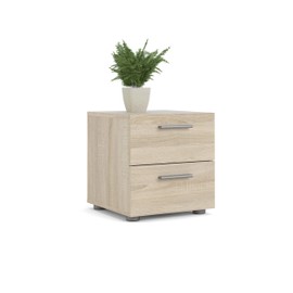 Tvilum 2 Drawer Nightstand, Oak Structure