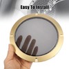X AUTOHAUX 6.5'' Gold Tone Car Audio Speaker Cover Mesh