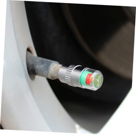 Vaguelly 12pcs Tire Pressure Warning Caps Easy Install Color Indicator for Car SUV and Motorcycle Accurate Pressure Monitor for Safe Driving Valve Stem Covers