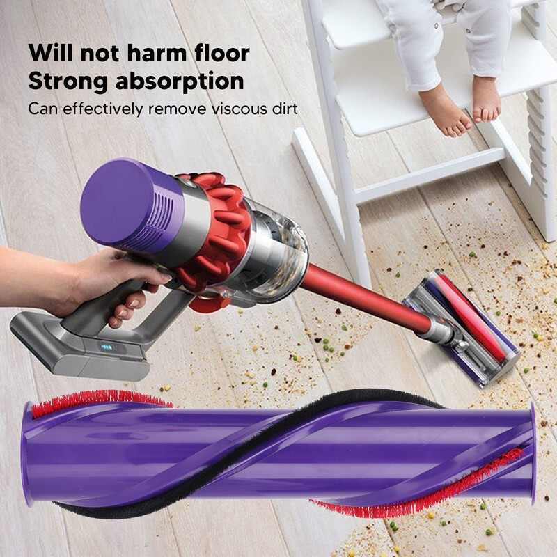 Vacuum Cleaner Brush Roller ABS Three Holes Cleaner Replacement Accessories