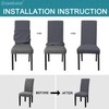 Granbest High Stretch Dining Chair Slipcovers, Universal Fit Jacquard Parson