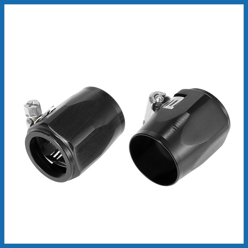 A ABSOPRO 4pcs AN16 Hex Hose Finisher Clamp Adapter Fitting