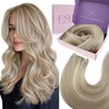 Fshine Human Hair Sew in Extensions Color Ash Blonde 18p613