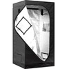 iPower 36"x36"x72" 3’x3’x6’ Mylar Hydroponic Water-Resistant Grow Tent with Observation