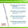 White Marking Whiskers with Stakes - 100 Pack - Durable