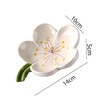 MZSX Ceramic petals Soap Dish, White Ceramic Soap Dish with