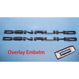 GMC Overlay Emblem Gloss Black DENALI HD Emblems Sierra Fit GMC Sierra 2500HD 3500HD
