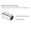 Kozelo 2pcs HFL0822 Needle Roller Bearings 8mm x 12mm x