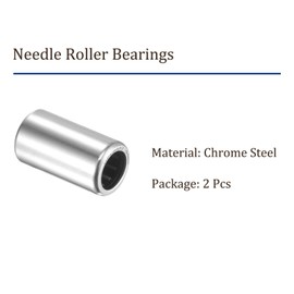Kozelo 2pcs HFL0822 Needle Roller Bearings 8mm x 12mm x 22mm One Way Clutch Bearing Transfer Chrome Steel Roller