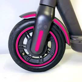 m2medien Sticker Set 25 Pieces on 34 x 22 cm Sheet Suitable for Segway Ninebot Max g30d E-Scooter, Neon-pink