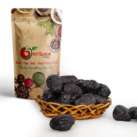 NY Spice Shop Ajwa Dates - 1 Pound 100% Ajwa Dates from Madina – Fresh Dates Ajwa Dry Dates - Healthy Saudi Dates Fruit – Madinah Ajwa Dates Bulk Cooking, Snacking & Smoothies