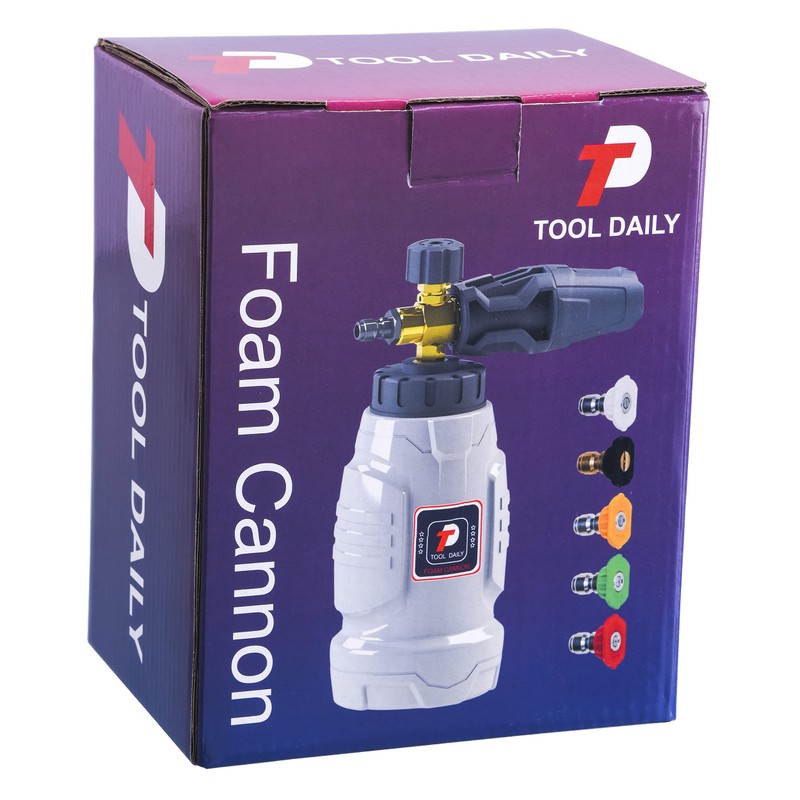 Tool Daily Foam Cannon, 1/4 Inch Quick Connect, Power Washer