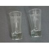 Patron Tequila 2oz Shot Glasses, 3.5" tall with weighted bottom