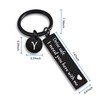 VICKHU drive safe keychain for boyfriend,26-letter keychain,gifts for boyfriend on