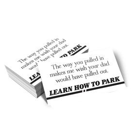 Learn How To Park - Bad Parking Business Cards (Pack of 100)