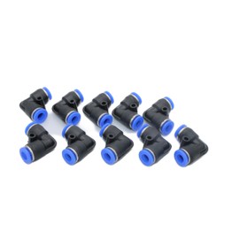 6 mm IQS Pneumatic Angle Connector 90° Pack of 10 - Hose Connector Compressed Air Connector