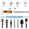 Shank Screwdriver Bit Holder 6-Piece 1/4 Inch Hex, Drill Extension