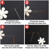 Drawstring Threader,17 Pcs Drawstring Threader Tool Include Flower Needle Threaders