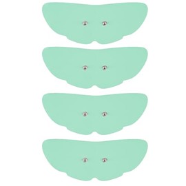 Tens Unit Wireless Electrode Pads 4 Pack, with Standard 3.5mm Snap-in Connector Tens Unit Replacement Pads, Reusable Self Adhesive Electrodes, Non-Irritating Design (Blue)